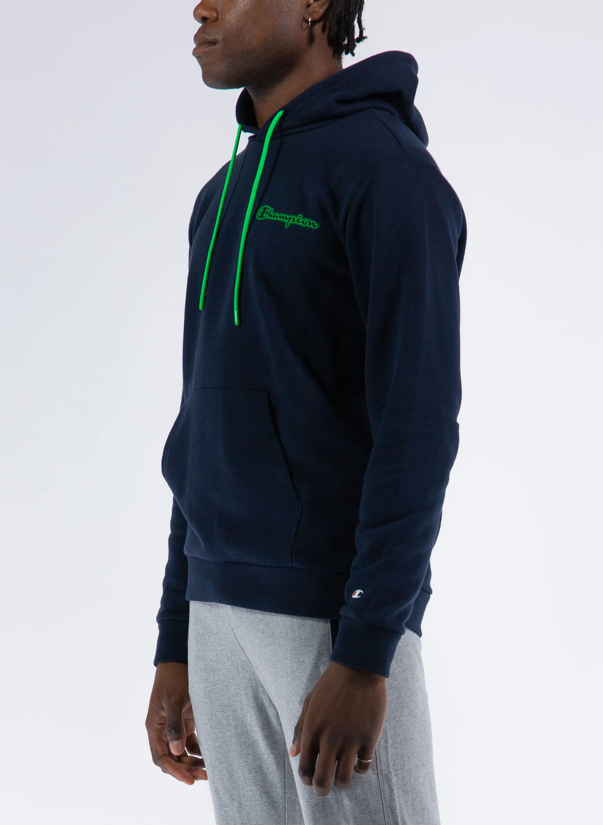 felpa  neon con cappuccio