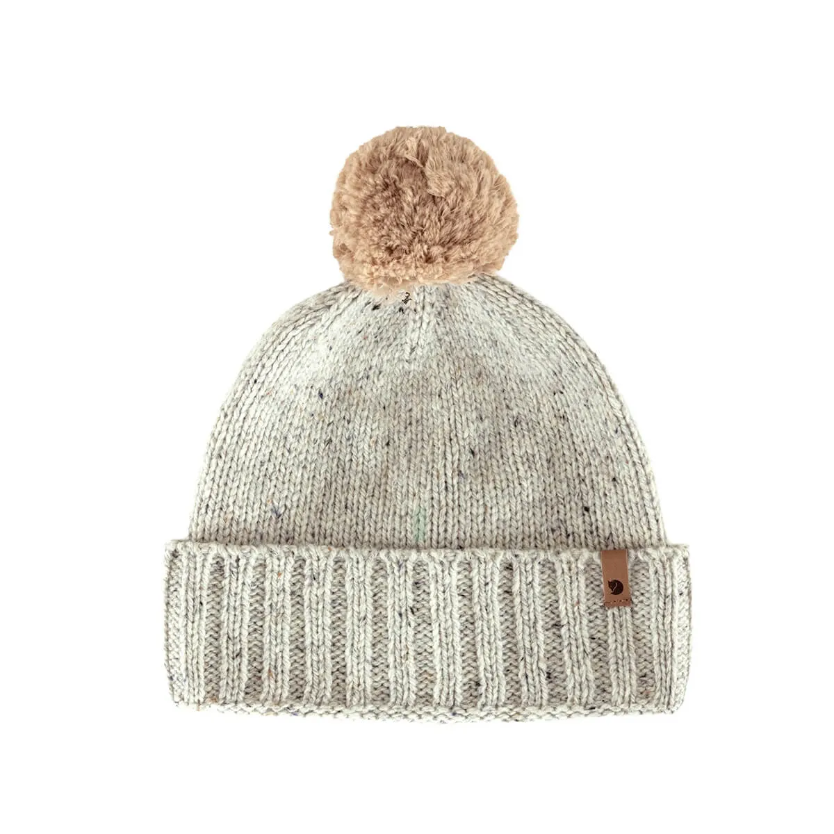 Fjallraven cappello con pompon ovik unisex colore bianco gesso