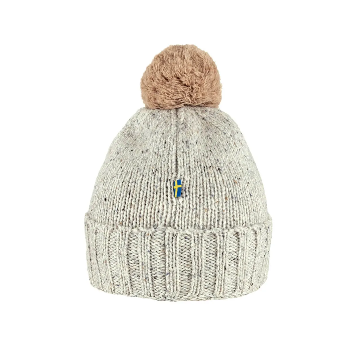 Fjallraven cappello con pompon ovik unisex colore bianco gesso