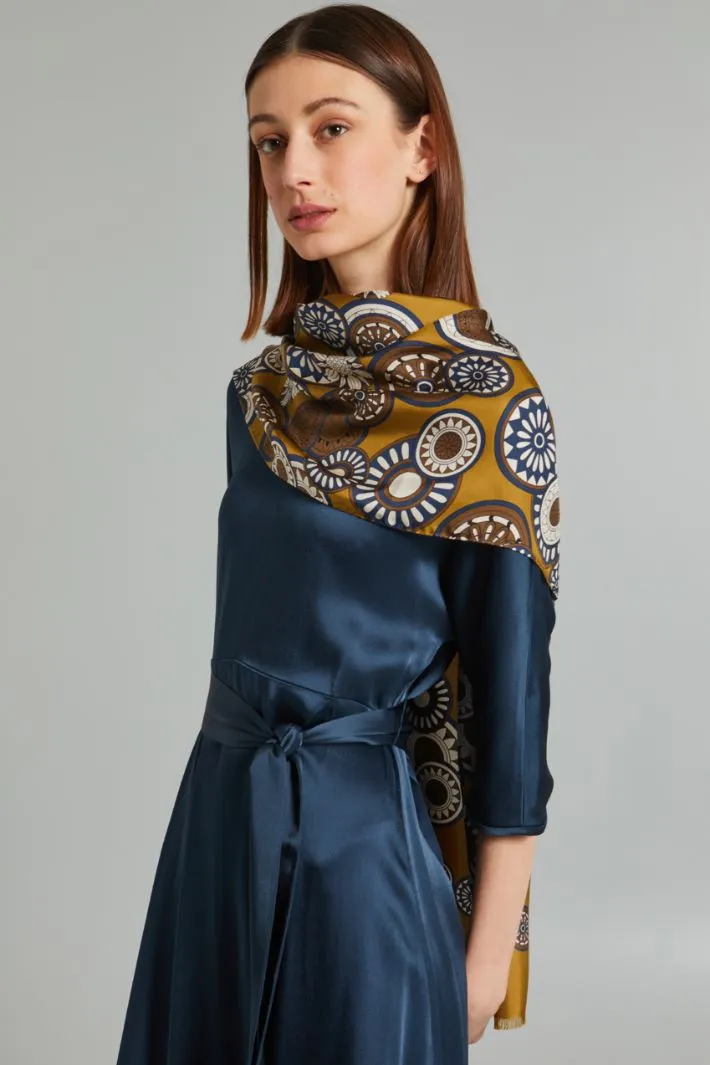 Foulard in seta stampata