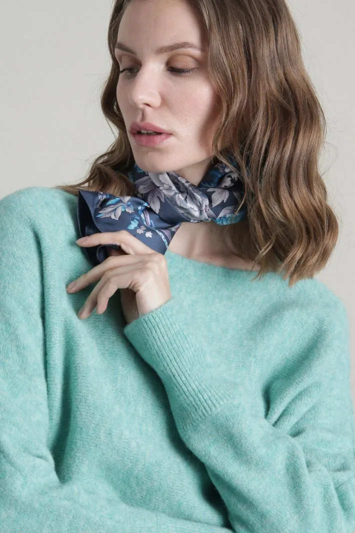 Foulard in twill di seta