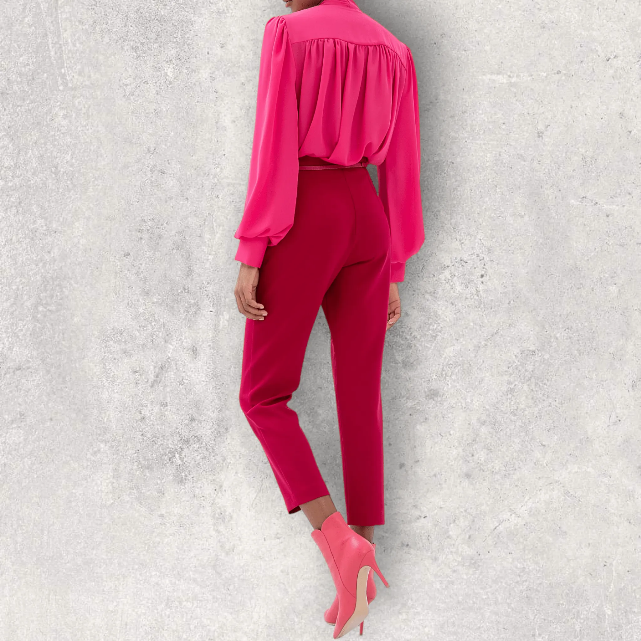 Fracomina – Pantalone fitted in tessuto tecnico