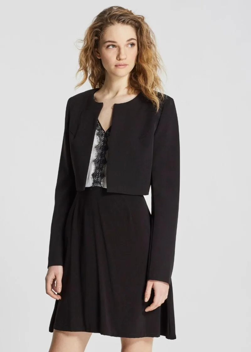 Giacca bolero in tessuto stretch