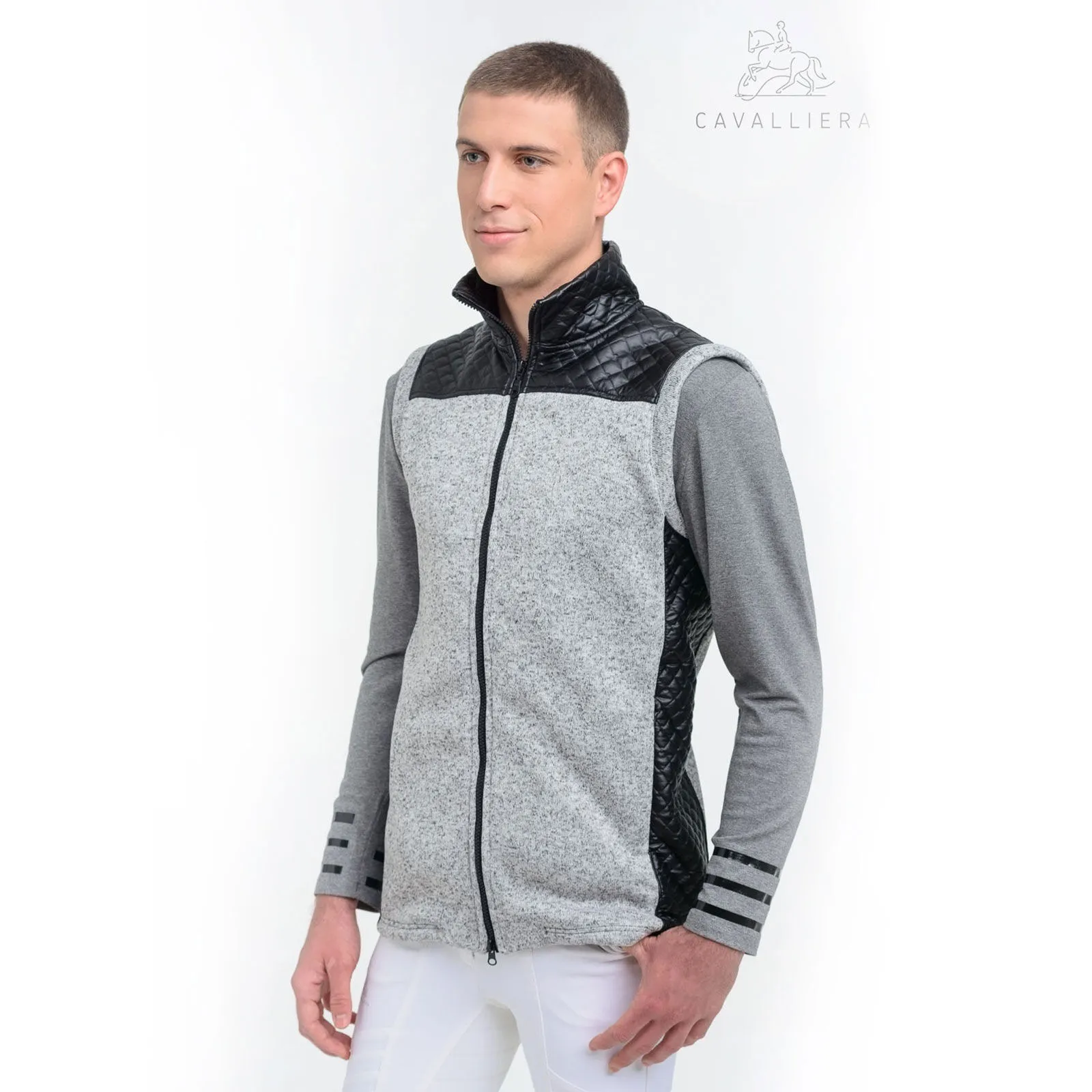 Gilet Equitazione Cavalliera con Inserti Impermeabili Maestà Uomo