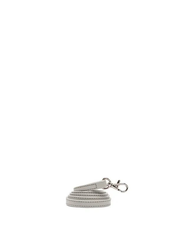 Gray Victoria clutch bag in crochet fabric