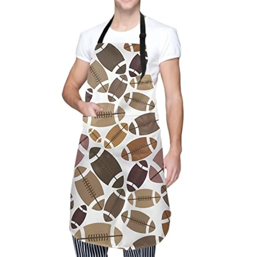 Grembiuli per la cottura del barbecue collo regolabile per gli uomini donne impermeabili 134936789