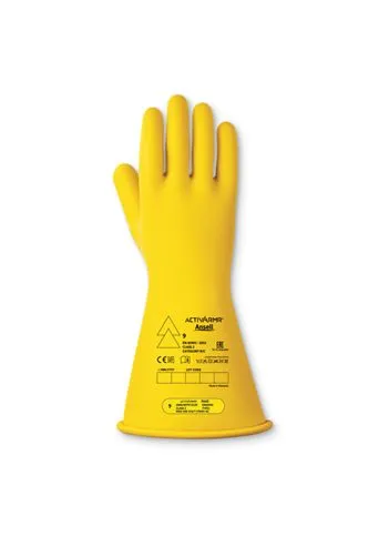 Guanti elettroisolanti Ansell RIG214Y, Tg. 9, in Lattice, col. Giallo