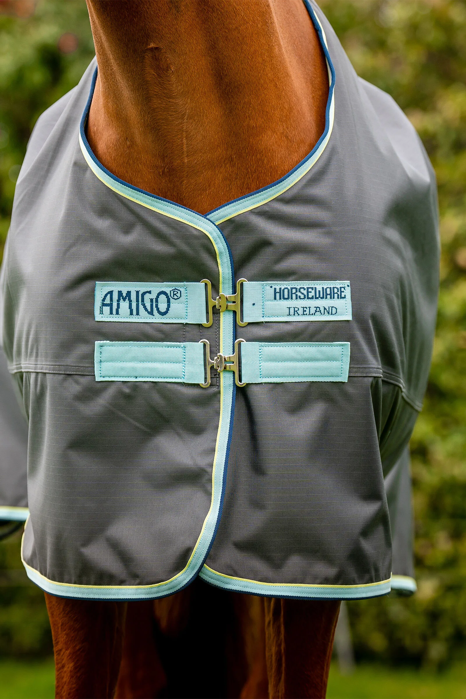 Horseware Coperta da turnout Amigo Hero in ripstop con fodera in pile, 50g