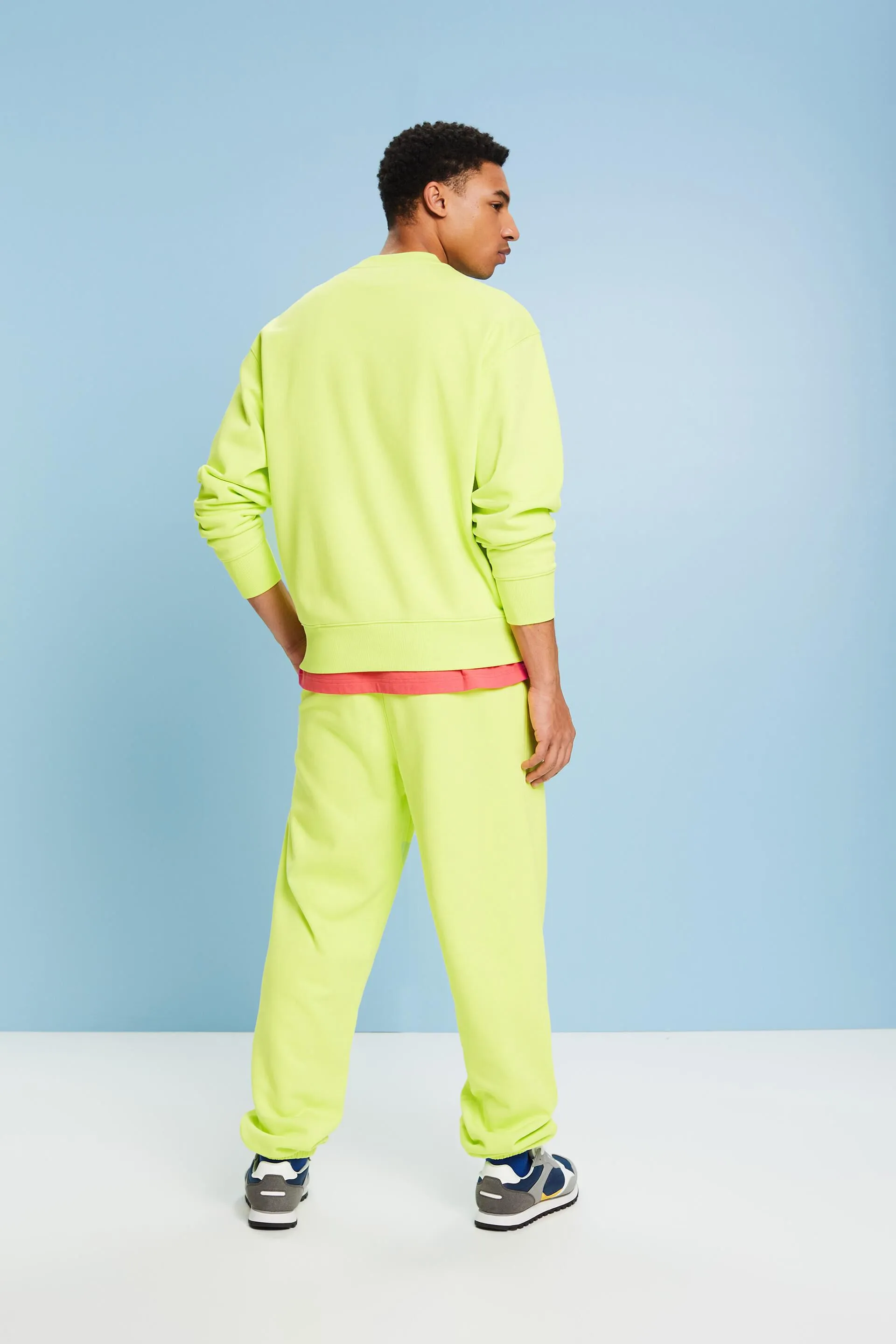 Joggers unisex con logo in pile di cotone