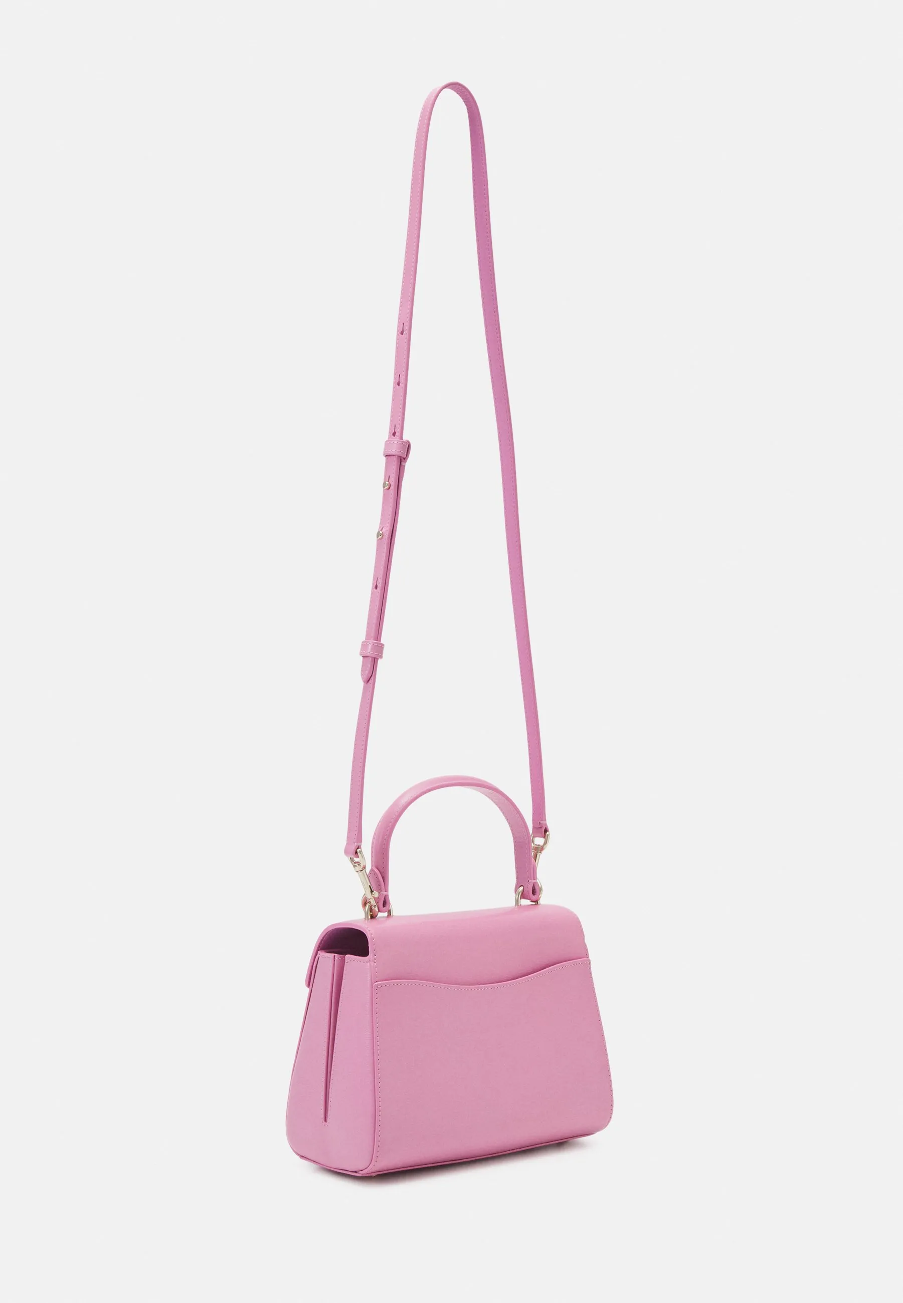 KATY SHINY TEXTURED SMALL TOP HANDLE - Borsa a mano