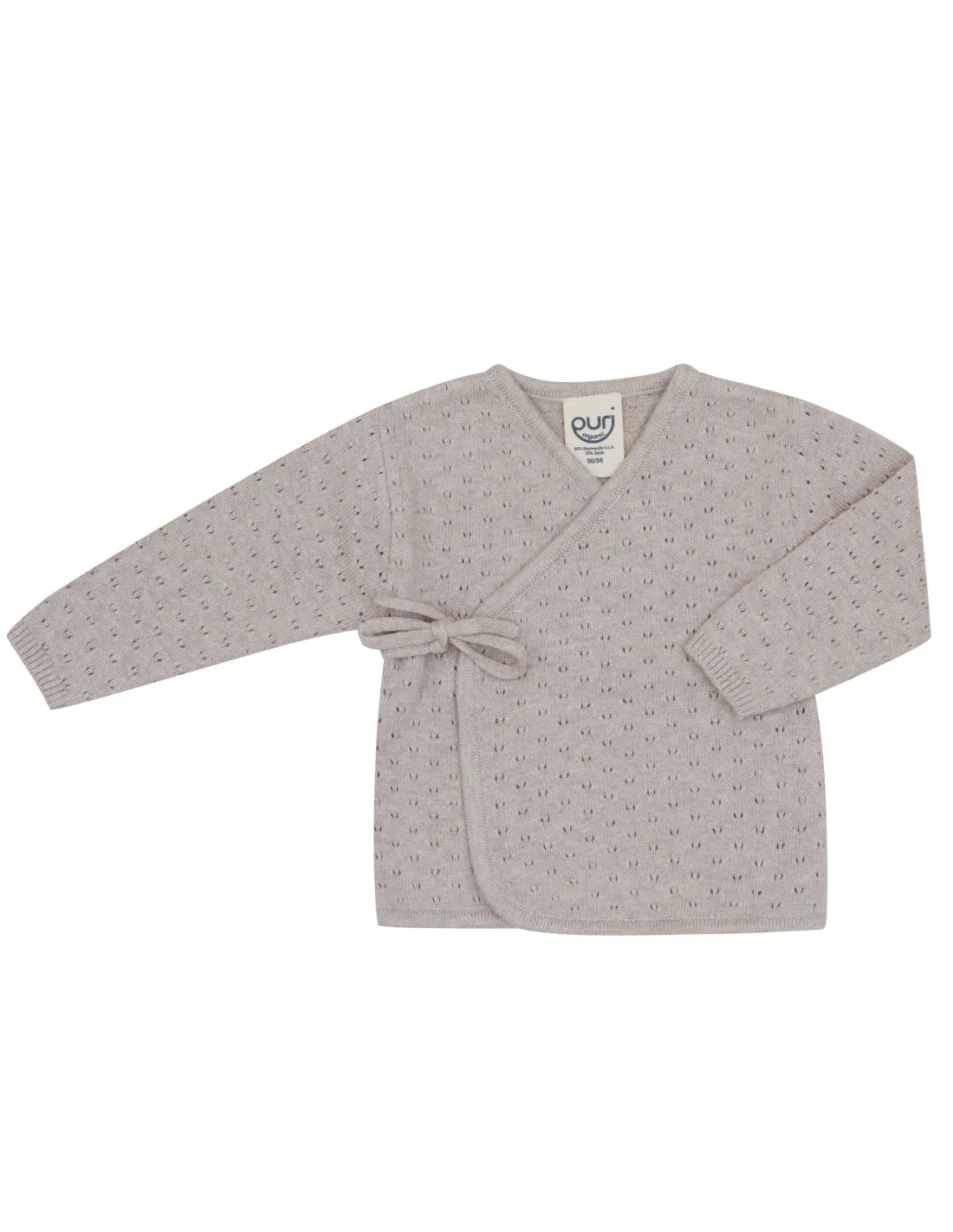 KIMONO BABY IN COTONE-SETA CON FIOCCO