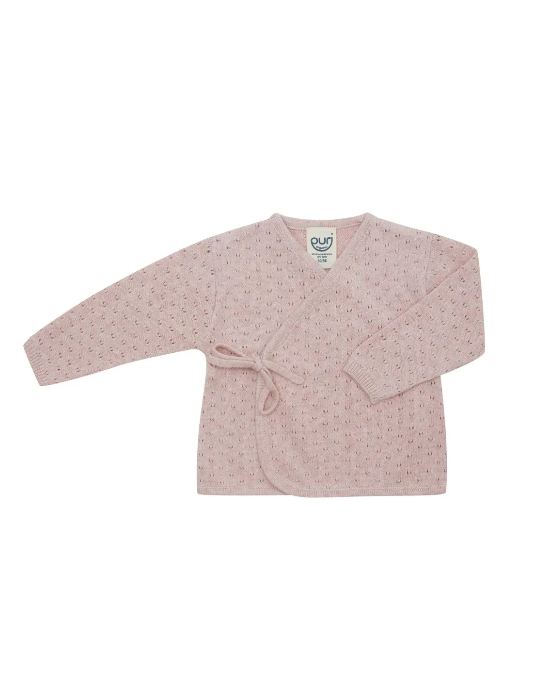 KIMONO BABY IN COTONE-SETA CON FIOCCO
