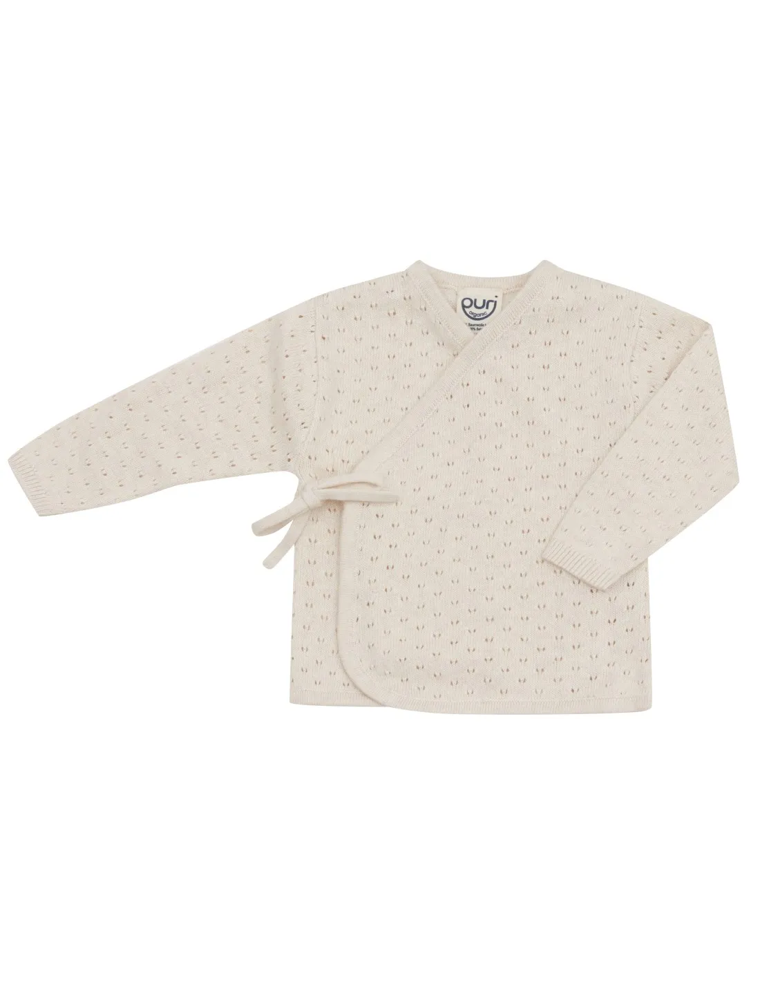 KIMONO BABY IN COTONE-SETA CON FIOCCO