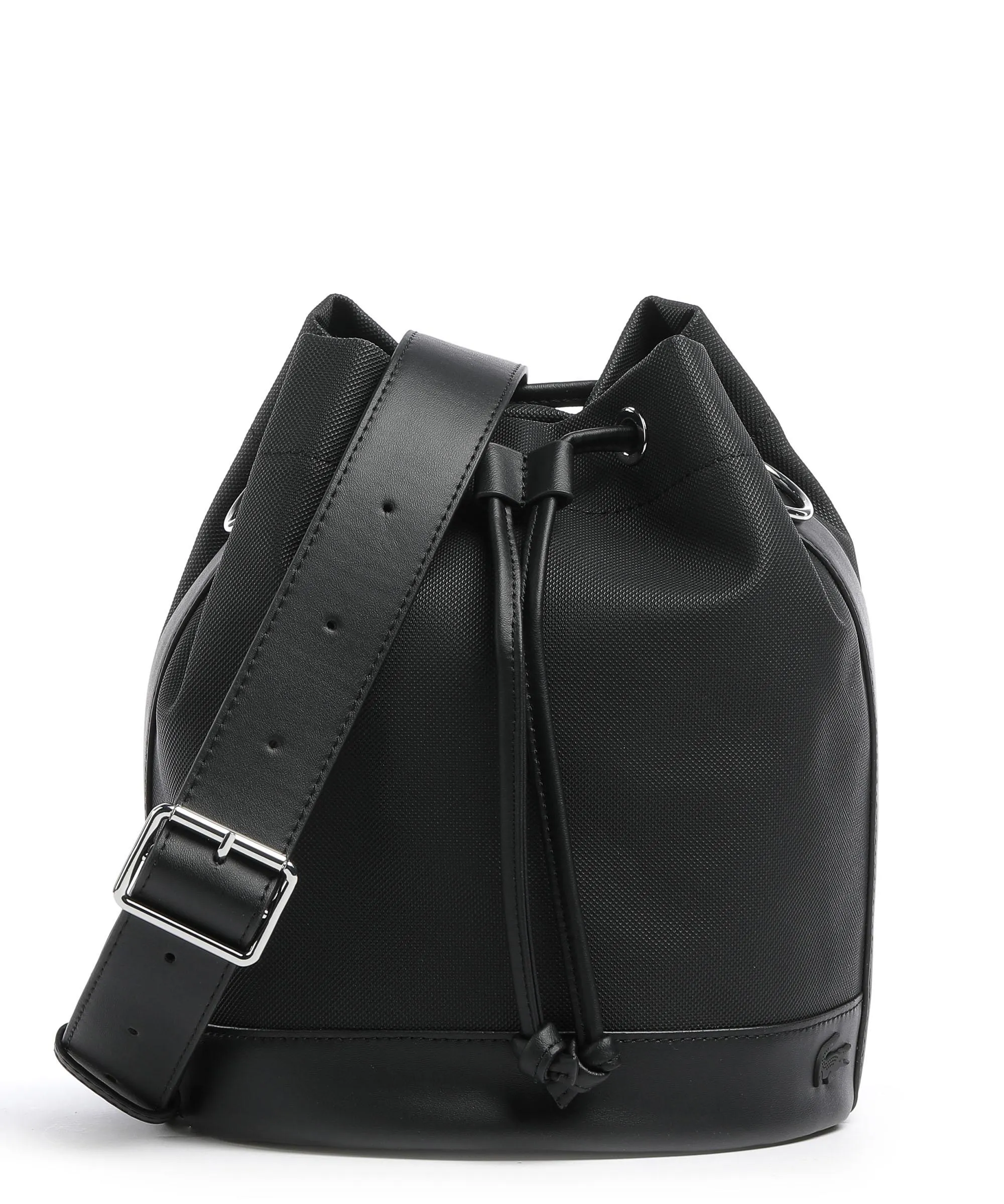  Lacoste Daily Lifestyle Borsa a secchiello tela nero  