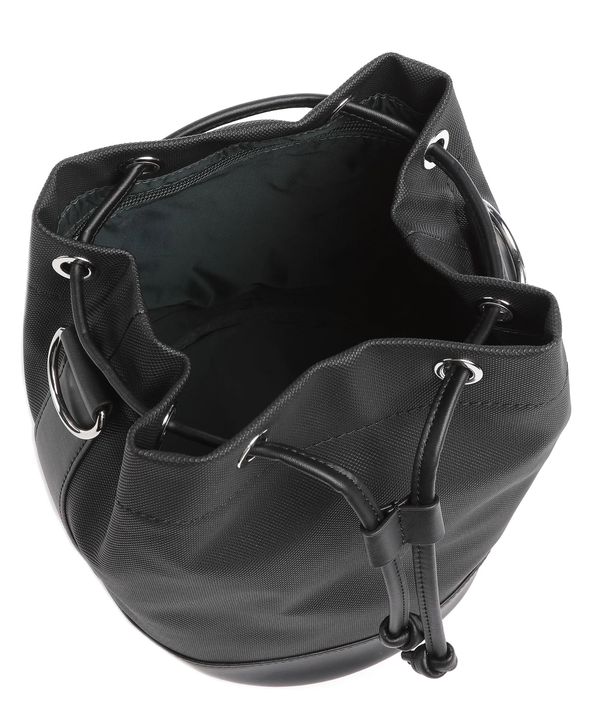  Lacoste Daily Lifestyle Borsa a secchiello tela nero  