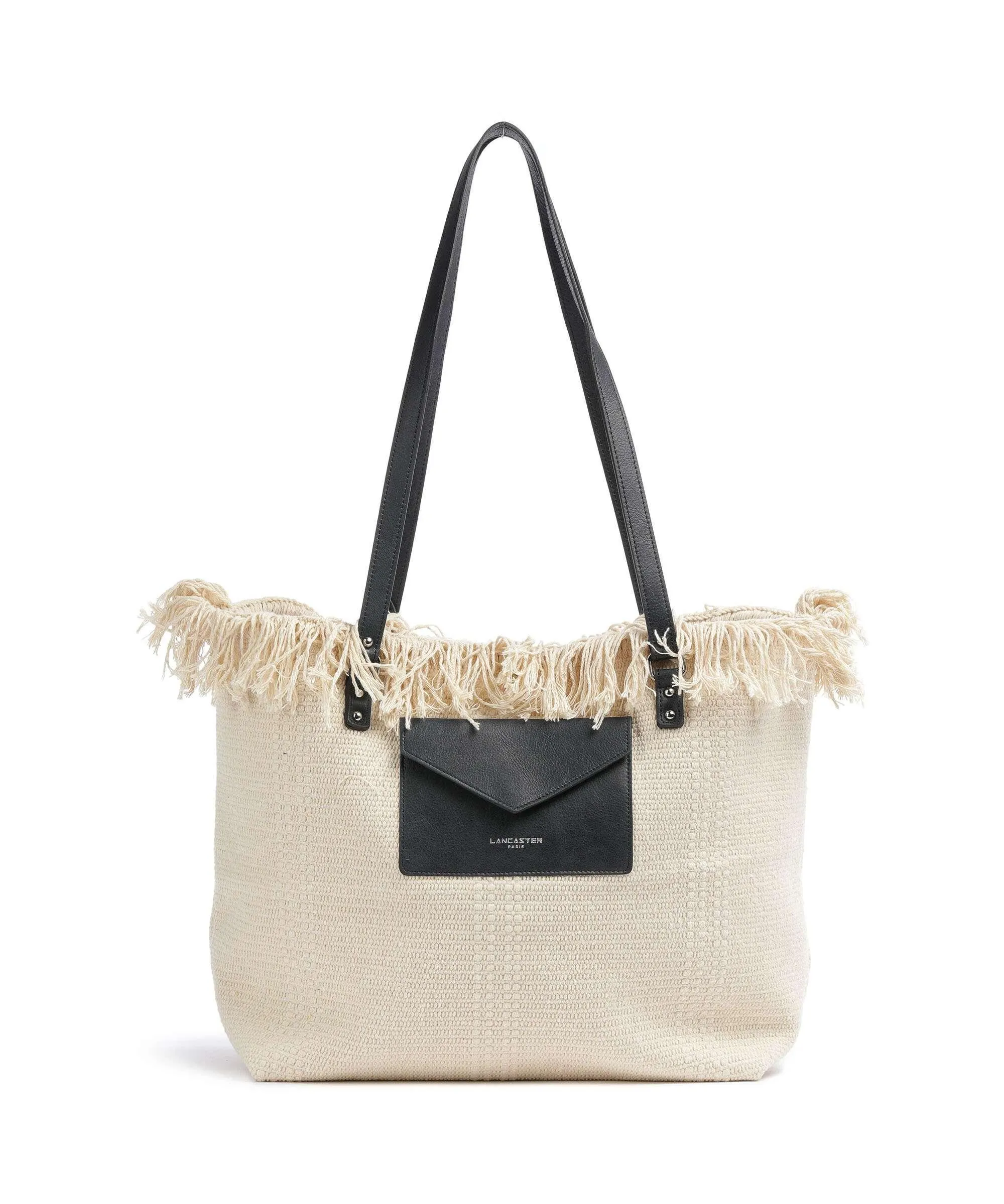  Lancaster Actual Conscious Borsa shopper cotone natura/nero  