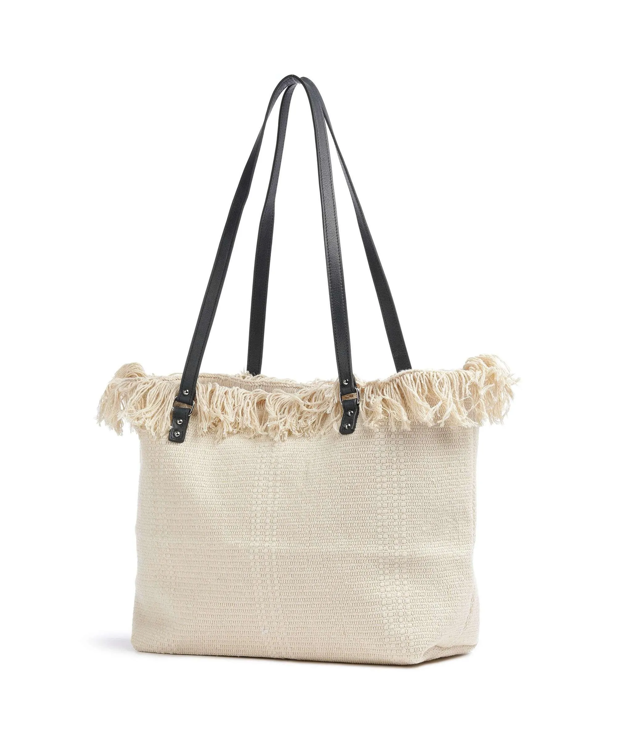  Lancaster Actual Conscious Borsa shopper cotone natura/nero  
