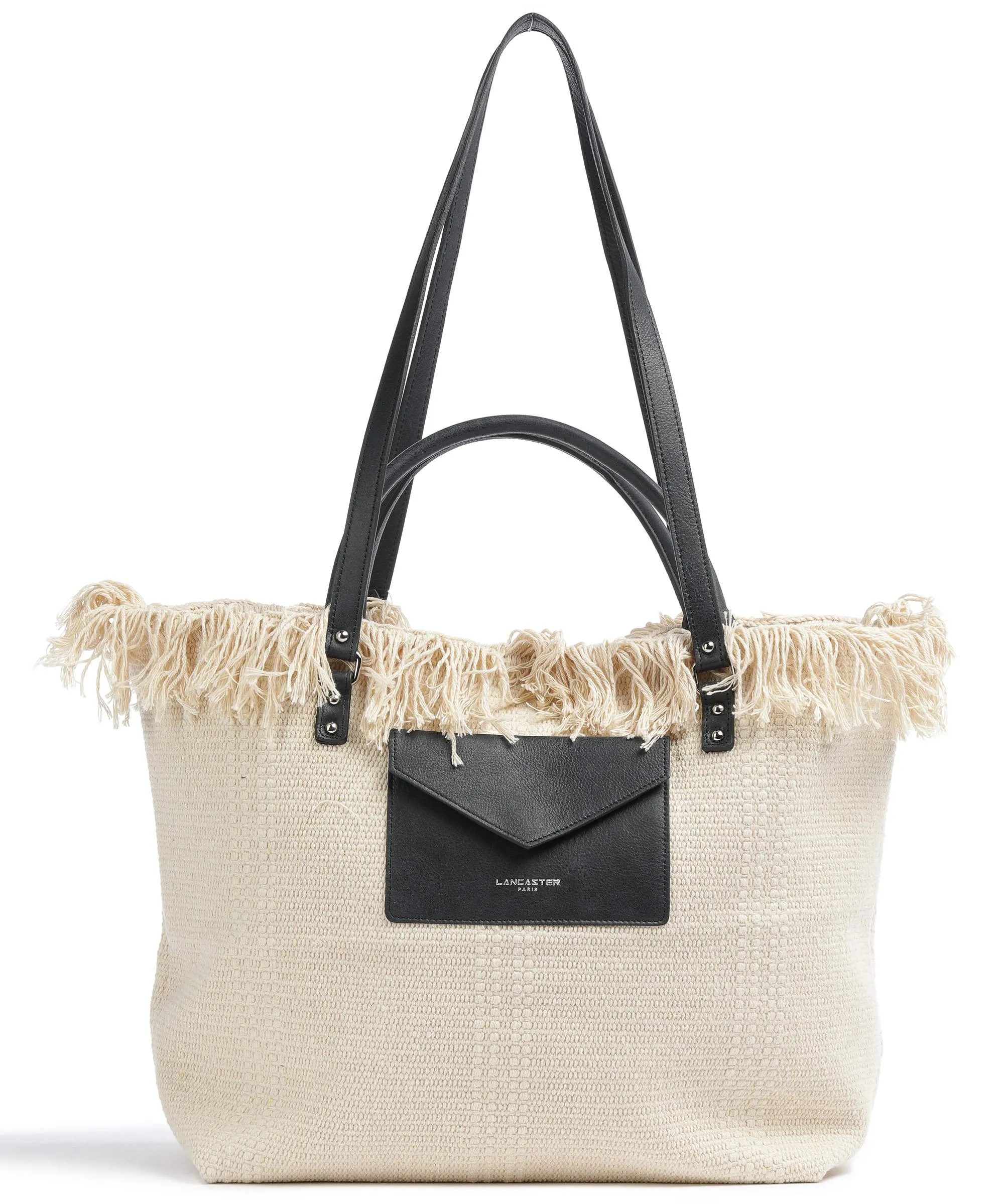  Lancaster Actual Conscious Borsa shopper cotone natura/nero  
