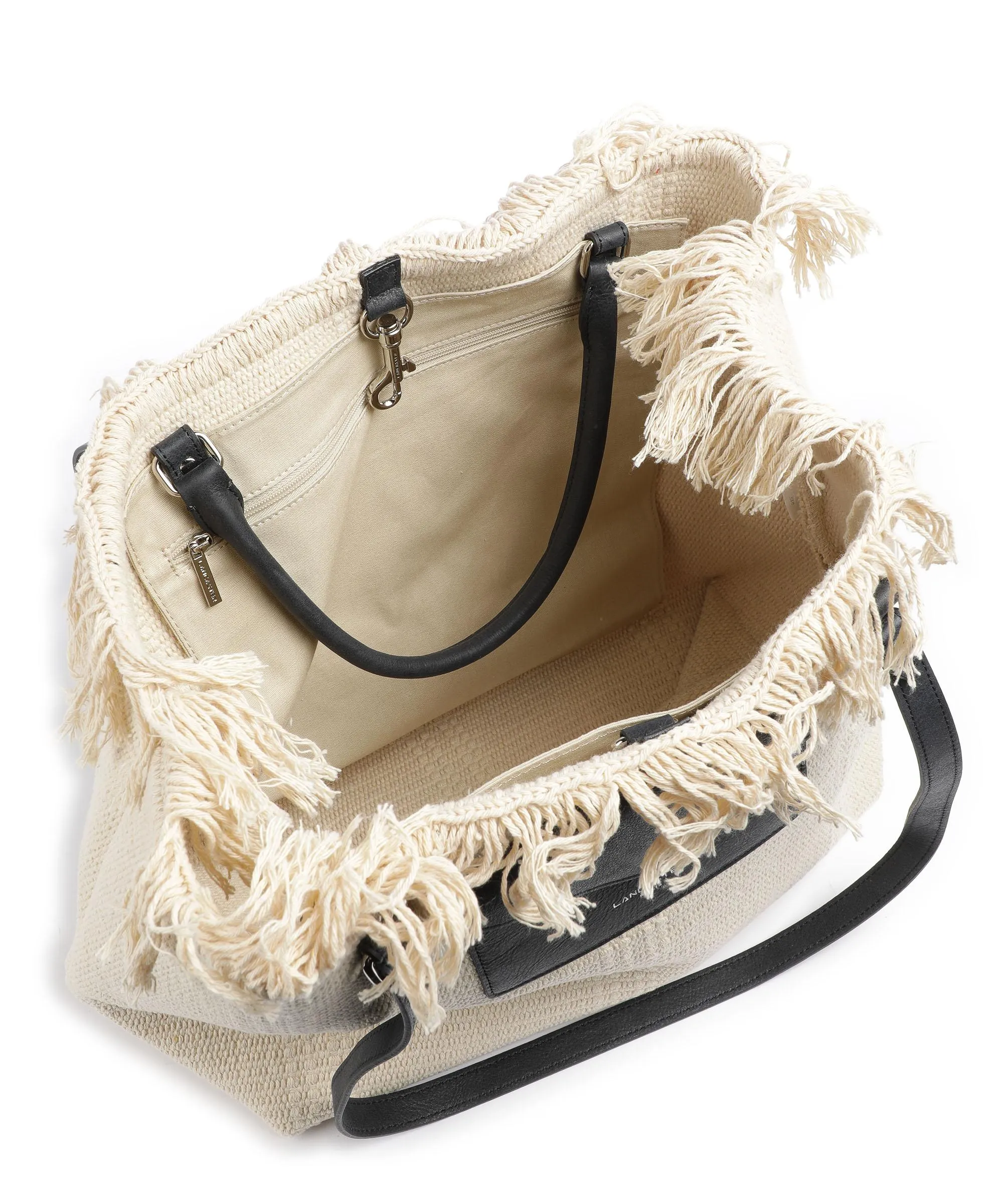  Lancaster Actual Conscious Borsa shopper cotone natura/nero  