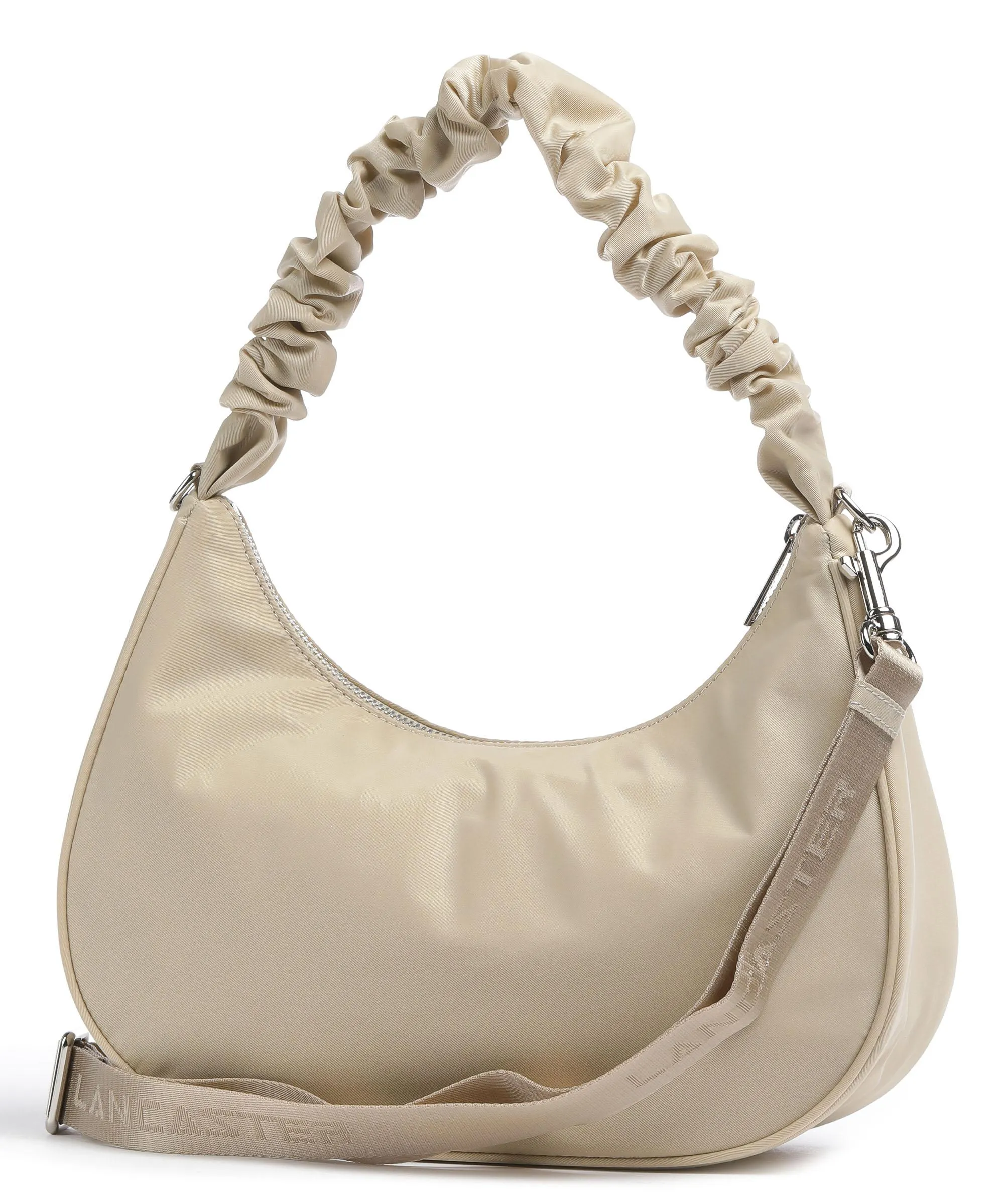  Lancaster Basic Chouchou Borsa hobo nylon beige  