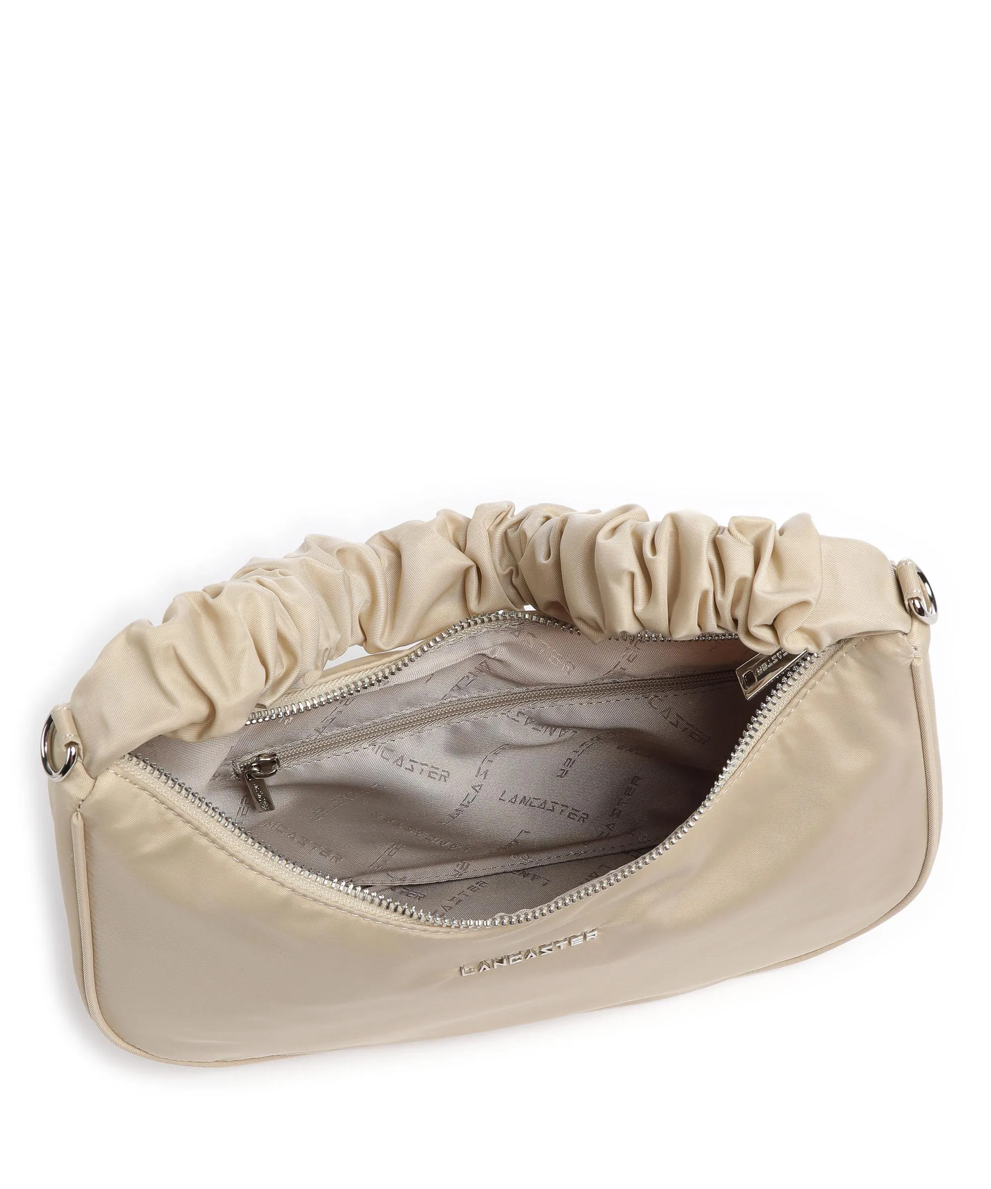 Lancaster Basic Chouchou Borsa hobo nylon beige  