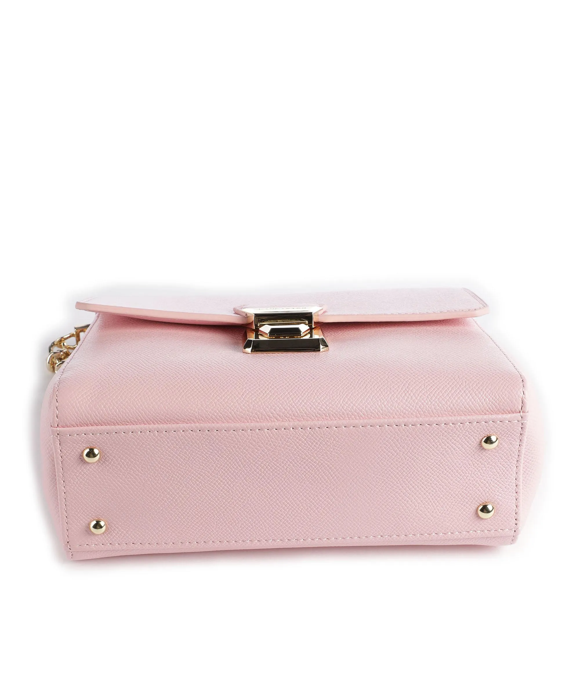  Lancaster Delphino Tina Borsa a spalla pelle di vacchetta grana rosa  