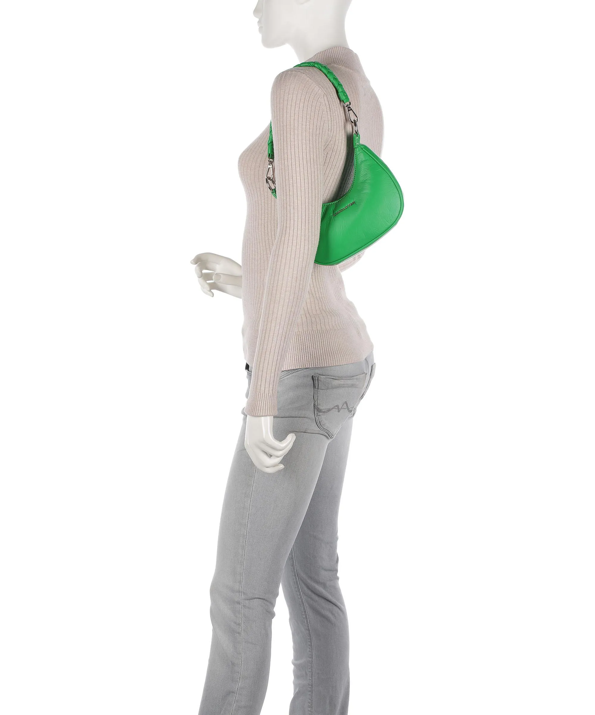  Lancaster Gum Borsa a spalla pelle sintetica verde  