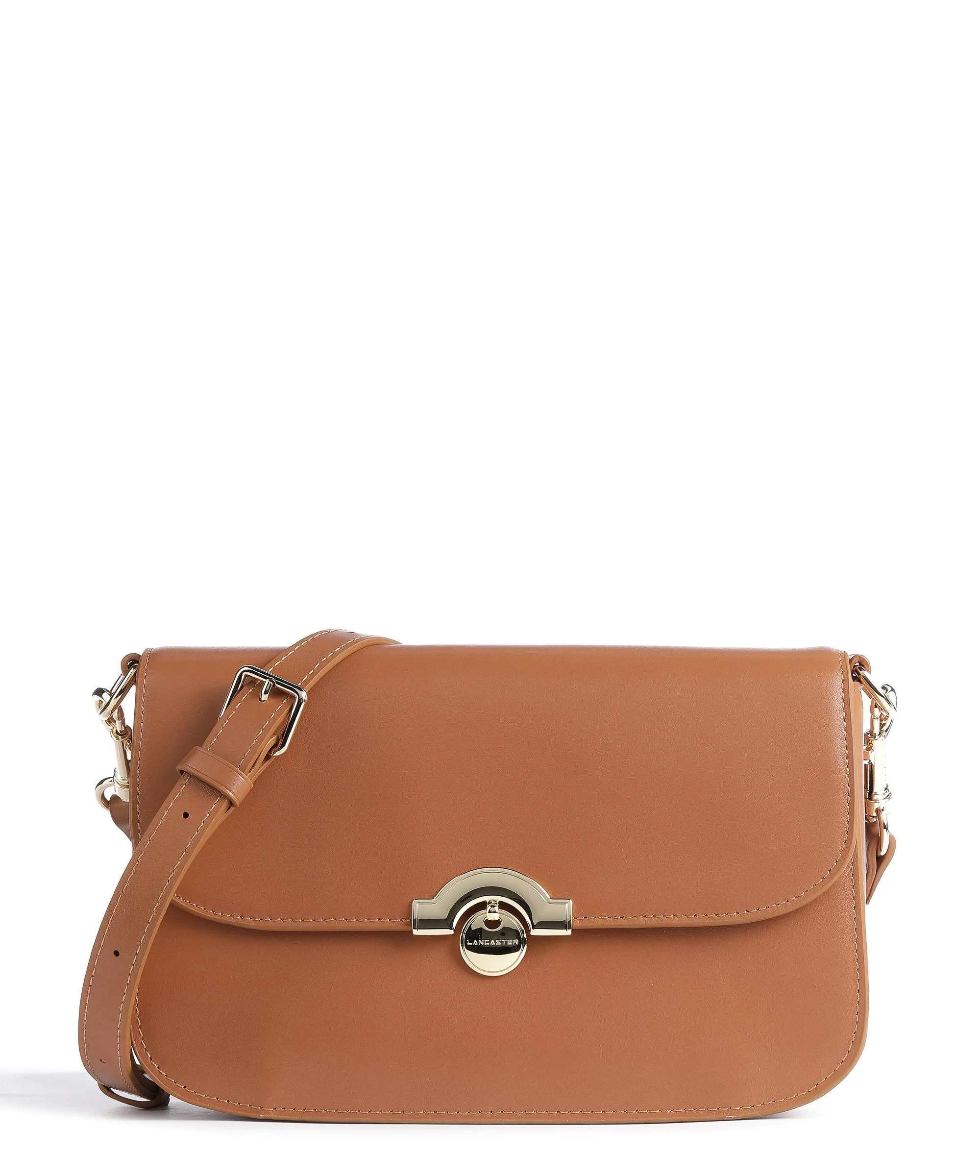  Lancaster Paris Médaille Borsa a tracolla pelle di vacchetta liscia camel  