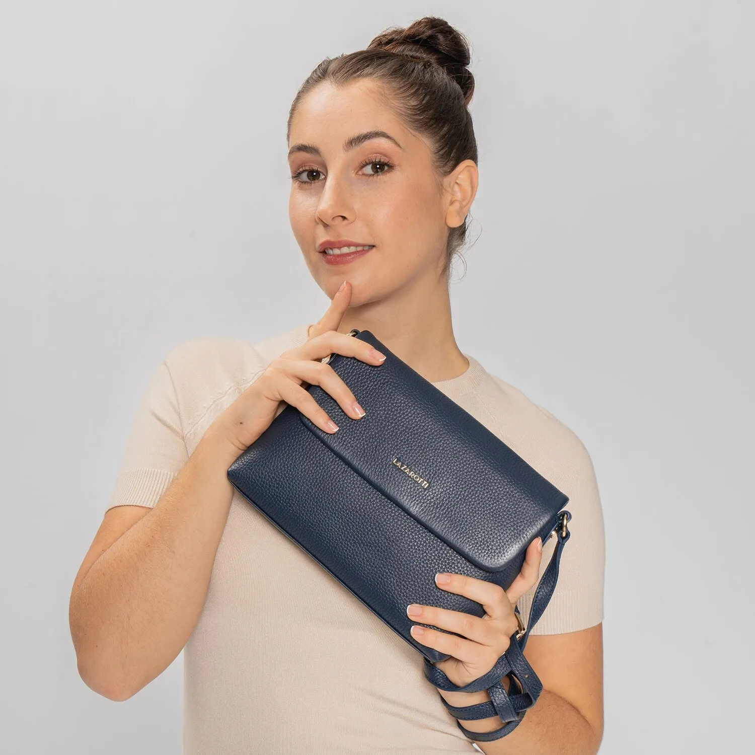Lazarotti Bologna Borsa a tracolla in pelle 25 cm