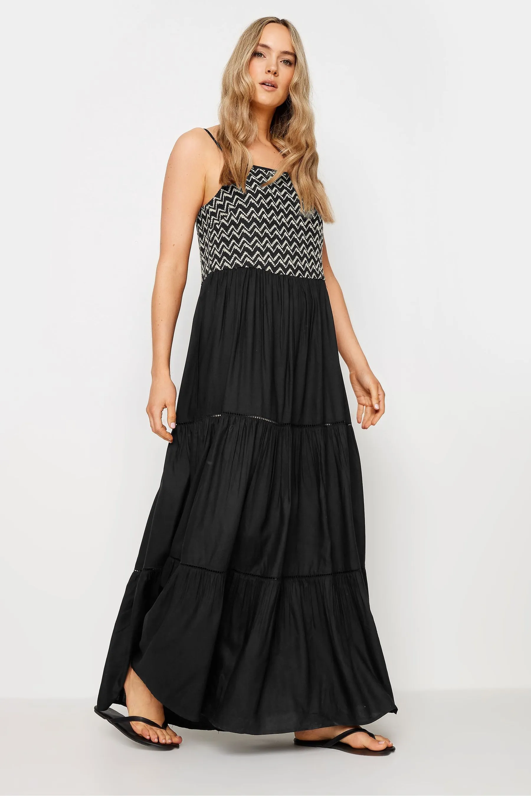 Long Tall Sally - Abito maxi a balze con ricami