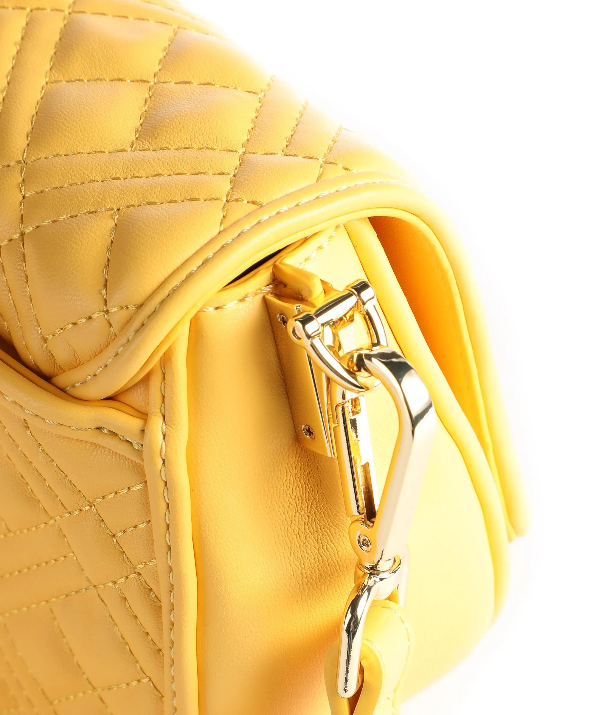  Love Moschino Quilted Borsa a tracolla pelle sintetica giallo  