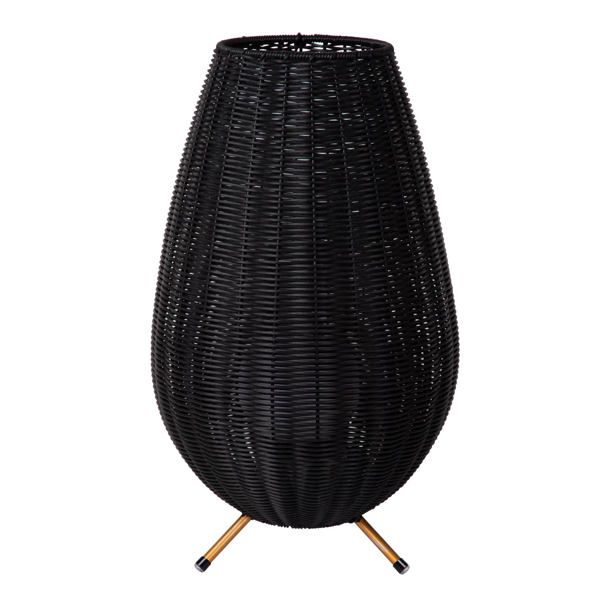 Lucide  Lampada da tavolo grande da esterno a led ricaricabile con diffusore in rattan Colin - 3W - 3000k Luce Calda