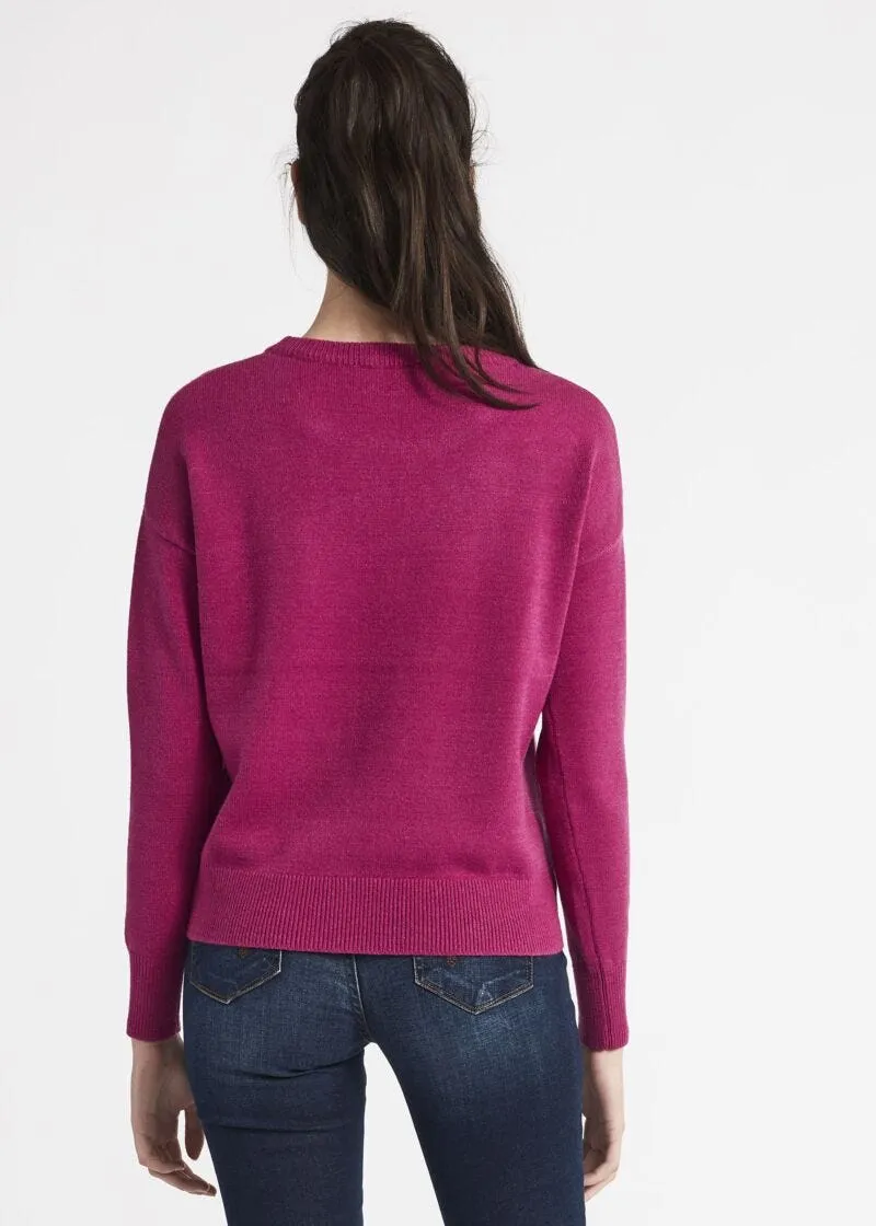 Maglia boxy con strass