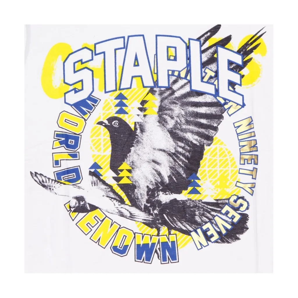 MAGLIETTA UOMO PHOTO PIGEON LOGO TEE WHITE