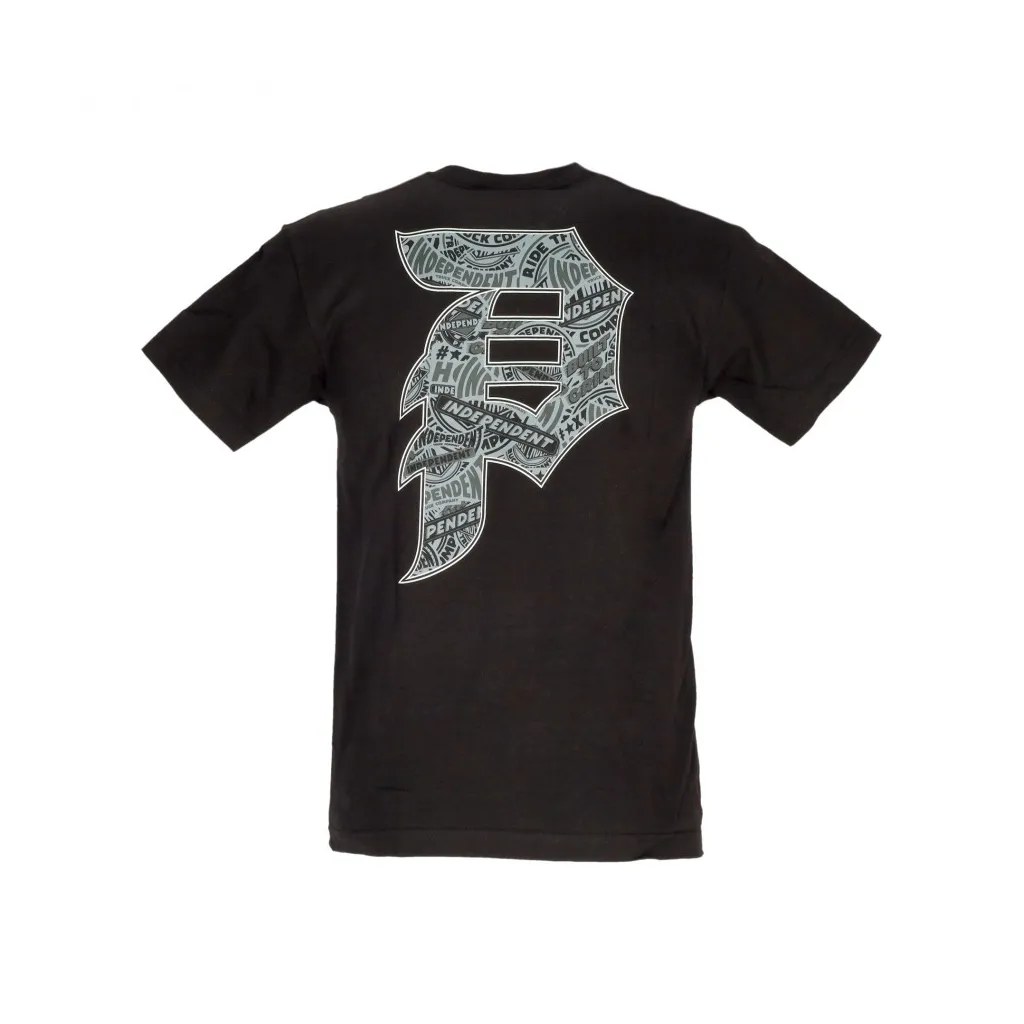 maglietta uomo stickers dirty p tee x independent BLACK
