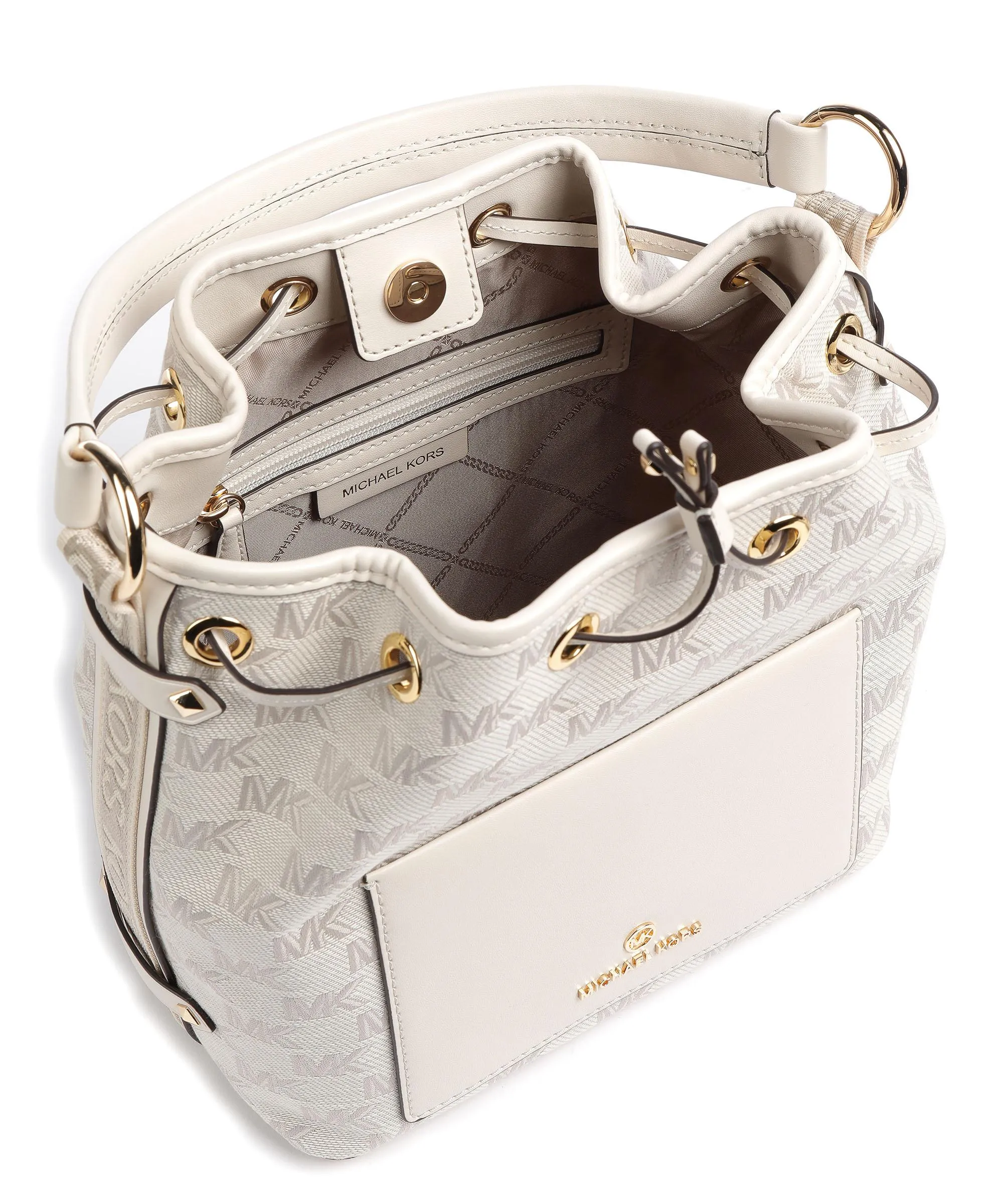  Michael Kors Maeve Borsa a secchiello cotone, poliestere avorio  