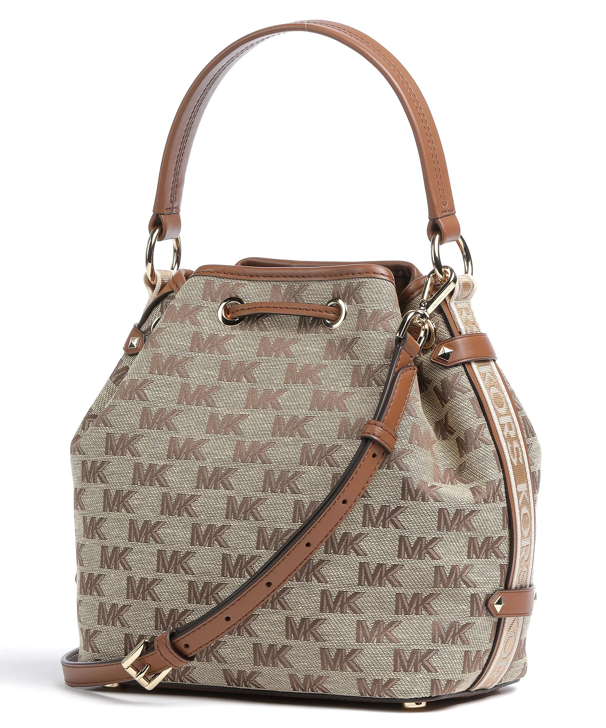  Michael Kors Maeve Borsa a secchiello cotone, poliestere beige/marrone  