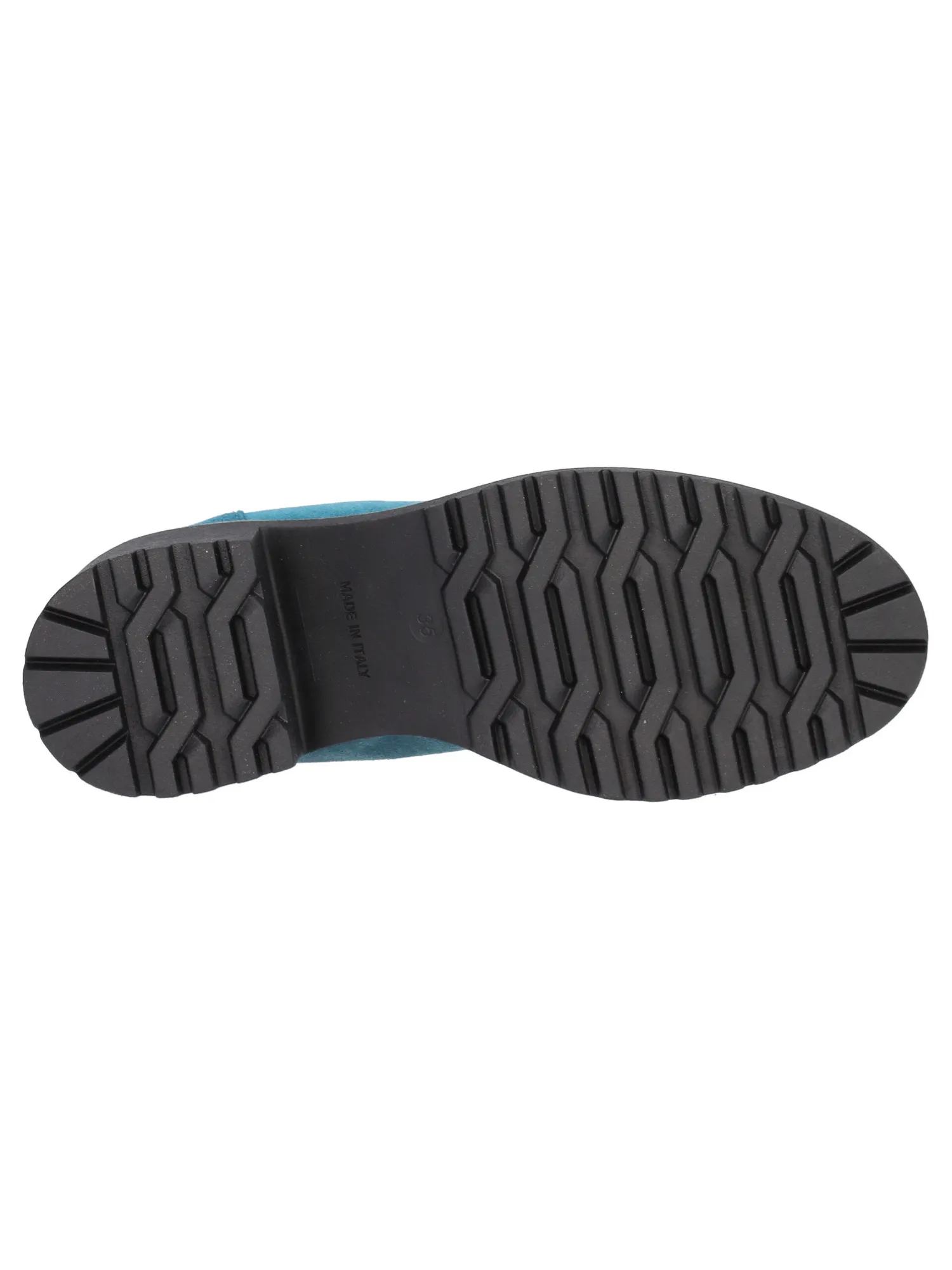 Mocassino tacco largo Confort da donna azzurro