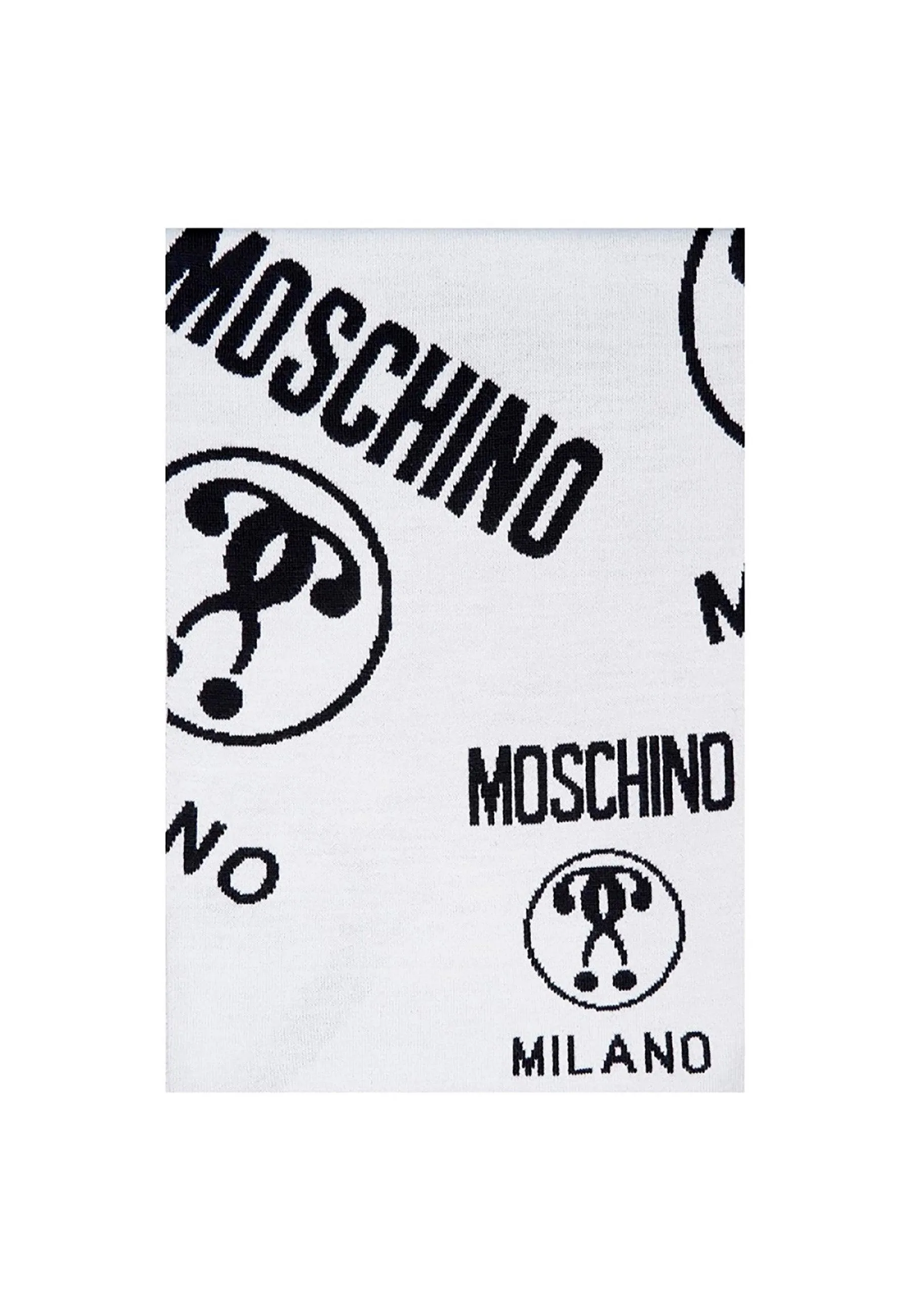 MOSCHINO Sciarpa Bicolor Reversibile Black White 50055-M5145