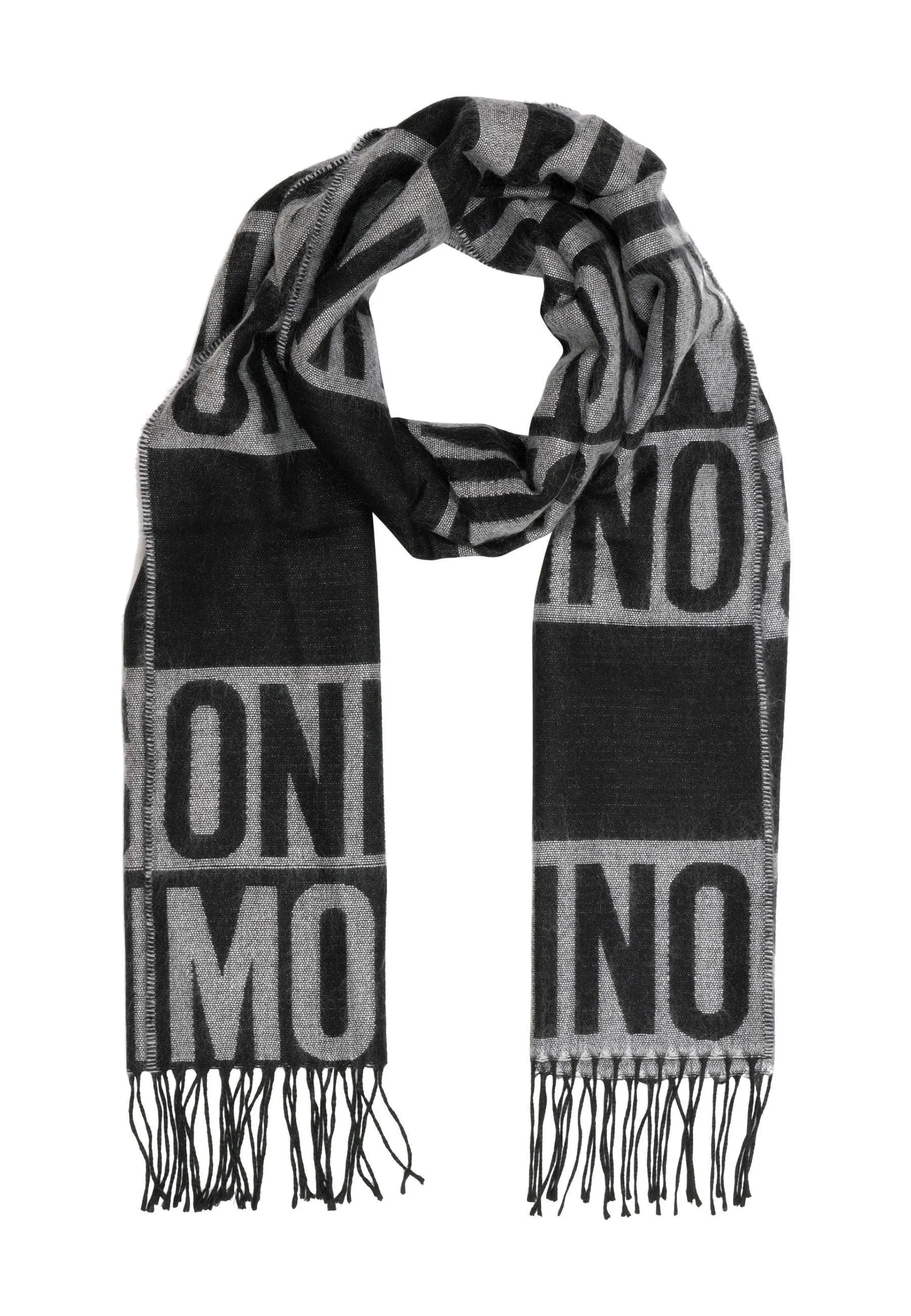 MOSCHINO Sciarpa Donna Black Grey 30770-M2990