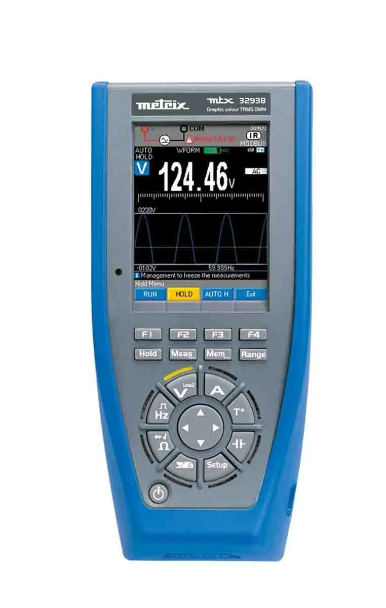 Multimetro Portatile Metrix MTX 3293B, 1000V ca, 100A ca, CAT III/IV, True RMS