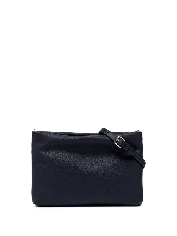 Navy blue Brenda clutch bag with resin chain