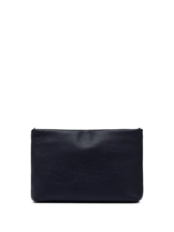 Navy blue Brenda clutch bag with resin chain
