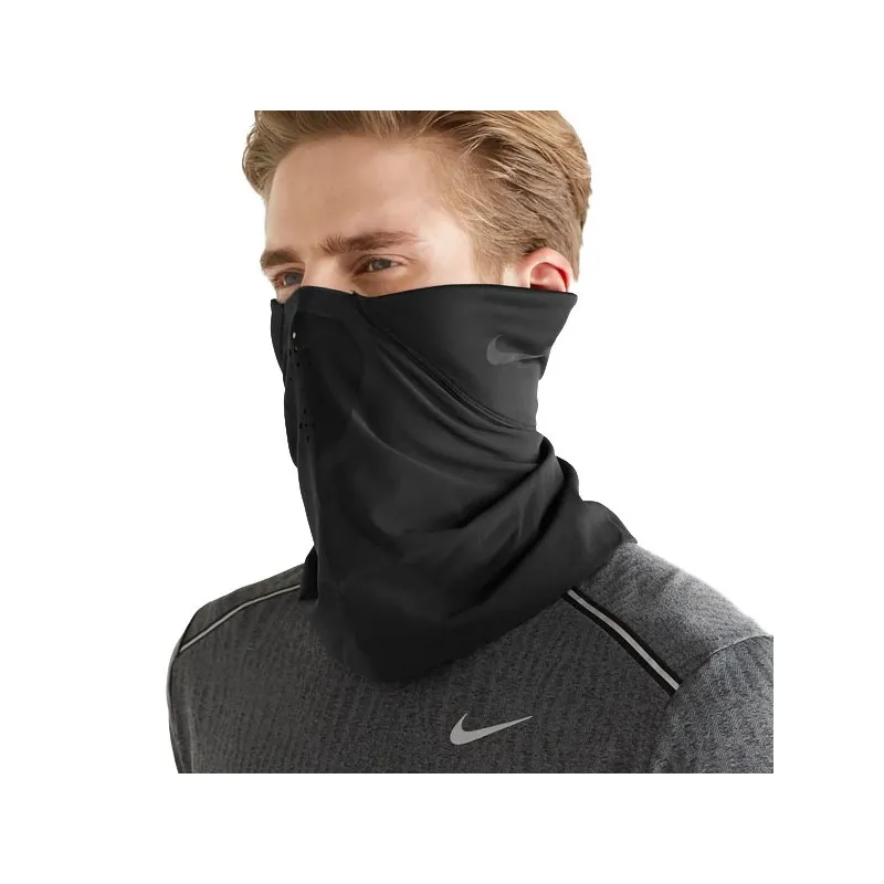 NIKE SHIELD PHENOM NECK WARMER RUNNING DRI-FIT SCALDACOLLO e BOCCA TERMICO - NERO