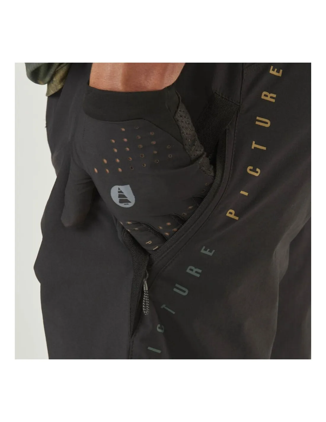 Pantaloncini elasticizzati Picture Organic Vellir Pantaloncini MTB neri