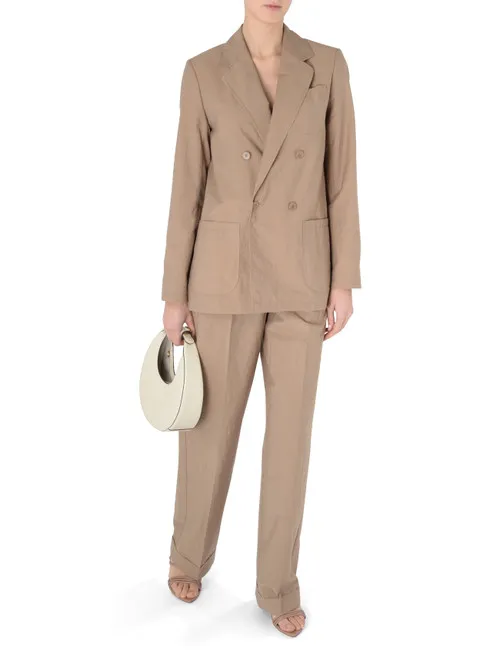 Pantalone A.P.C. Paris Melissa in tessuto beige
