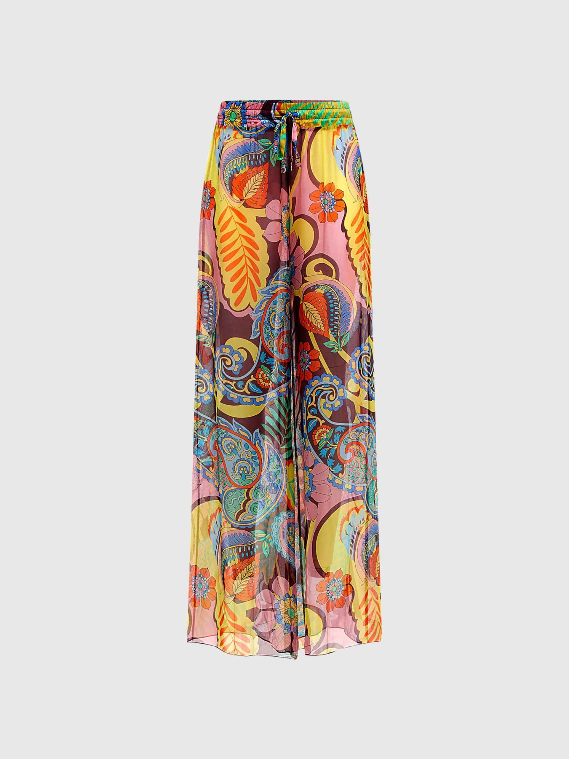 Pantalone in misto seta guess