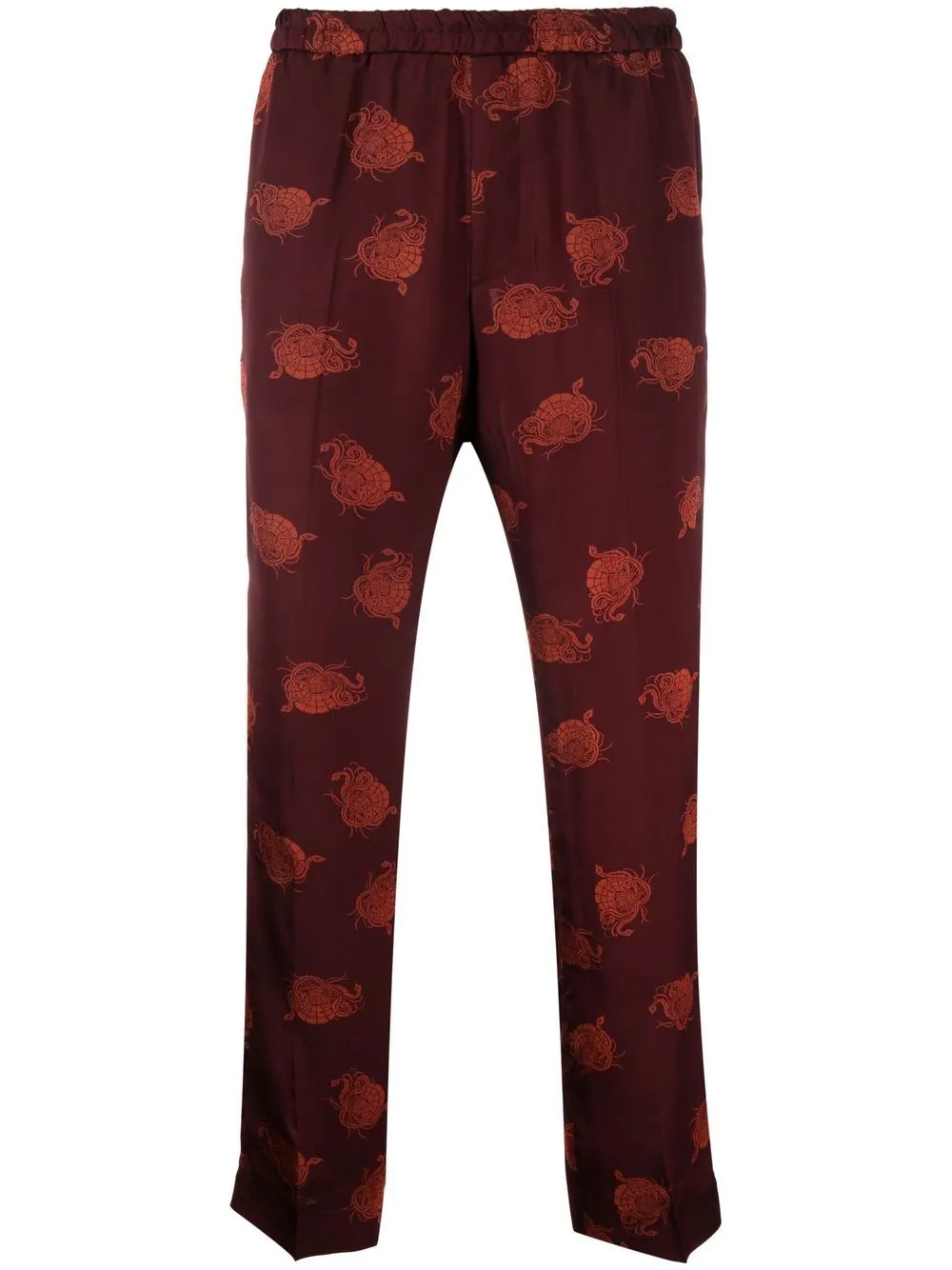 pantalone in tessuto jaquard
