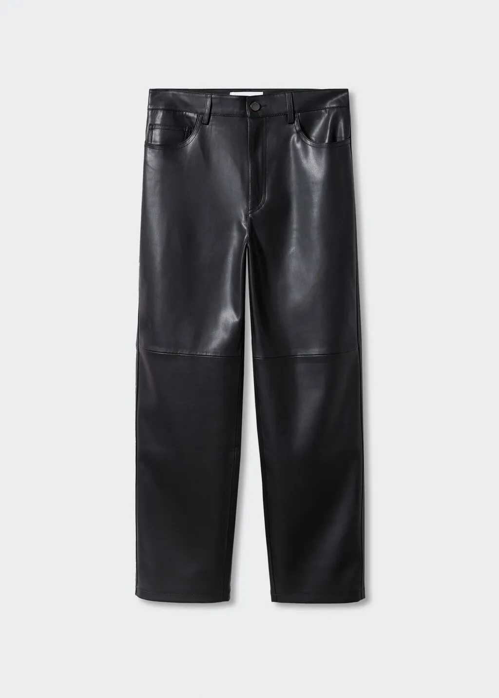 Pantaloni diritti similpelle
