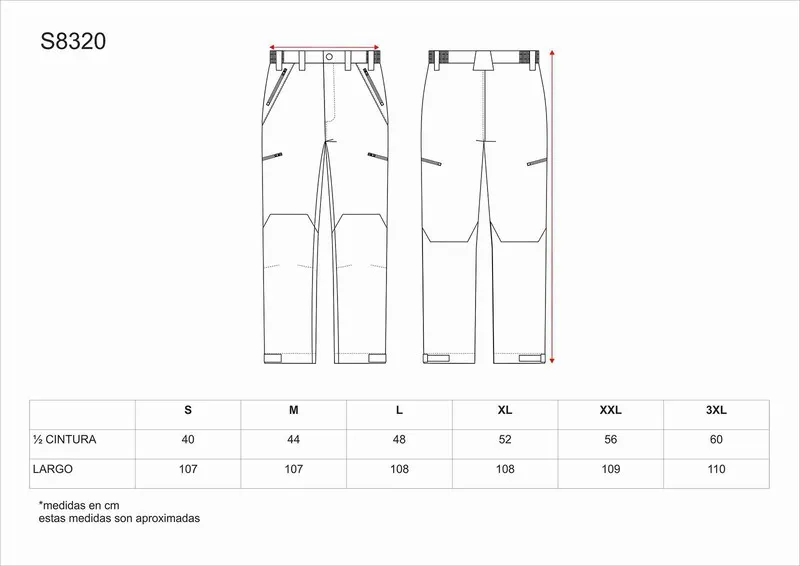 Pantaloni impermeabili combinati, con 2 borse laterali, 2 borse posteriori e 2 borse gambe Green Hunting Black